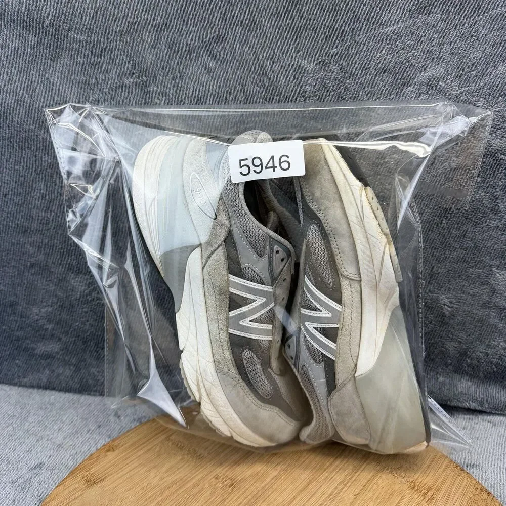 New Balance 990 V5 Shoes Womens Size 9 Gray Suede Mesh Running Athletic Sneakers